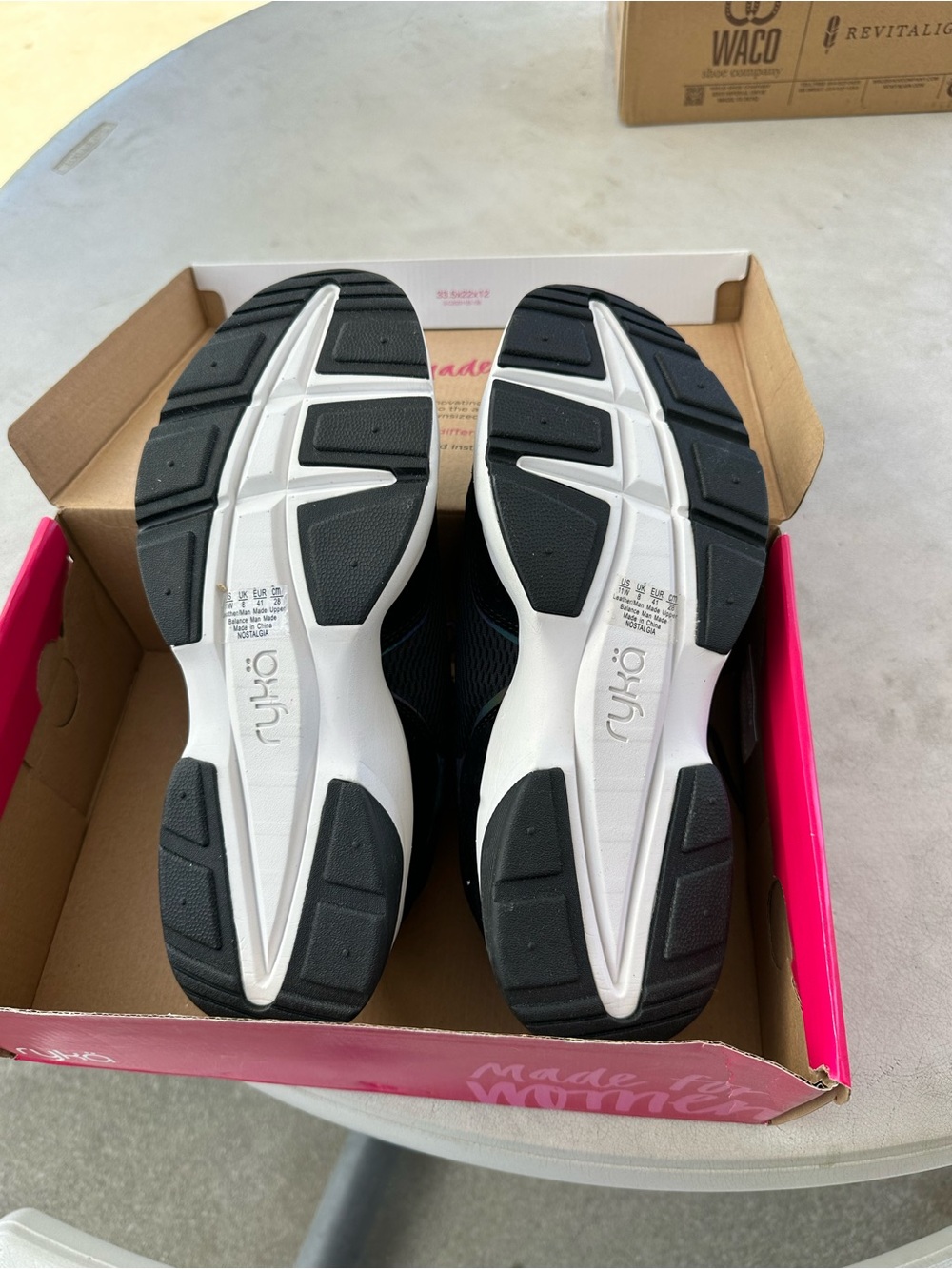 Rykä  Black and Lavender wide 11 Sneakers - Picture 4 of 6